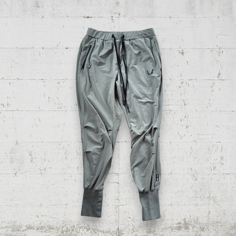 ASRV Tetralite Joggers Pants Mens M Green Performance Stretch Athletic